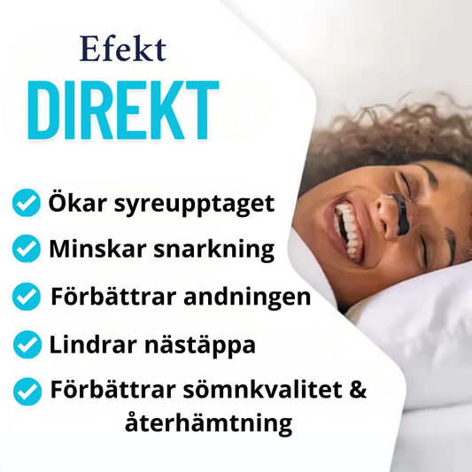 Magnetisk näsremsa – För fri andning dag & natt